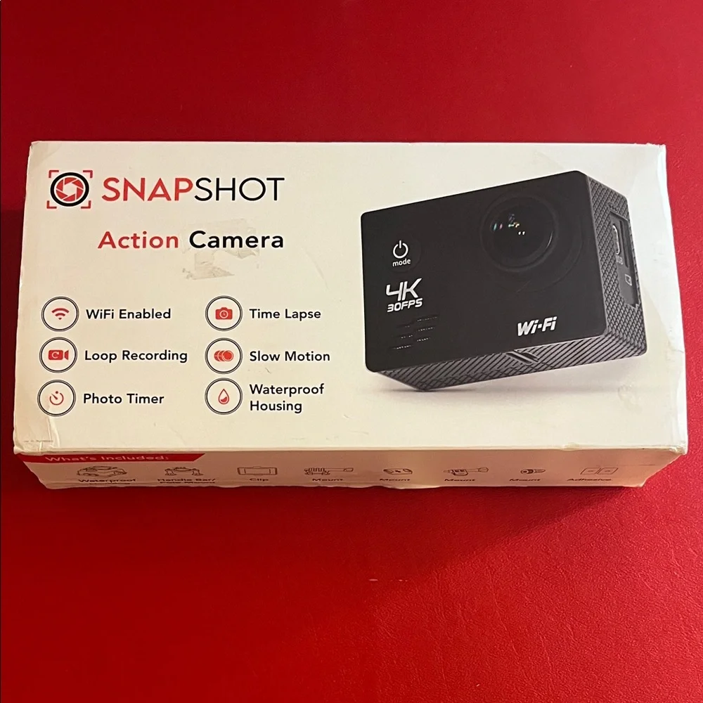 Action Camera 4K Sports Camera 4K/30FPS Waterproof Outdoor